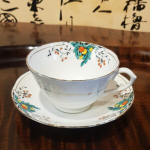 英國Royal York小橘子彩繪骨瓷杯組