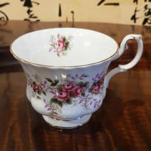 英國Royal Albert 桃紅玫瑰骨瓷杯組