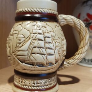 巴西帆船圖啤酒杯