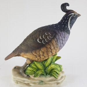 珠頸翎鶉藝品雕像Valley Quail