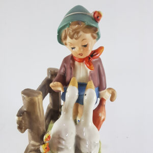 小男孩&鵝藝品擺飾