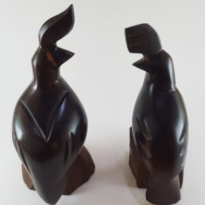 小鳥木雕(一對)