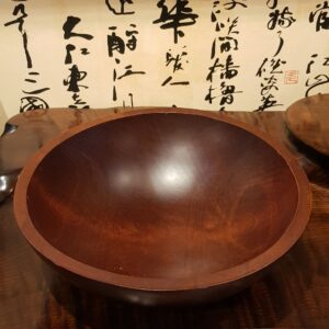 原木圓形水果盤(中)