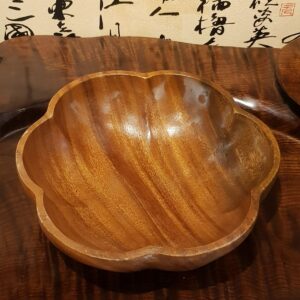 原木花形水果盤 收納盤